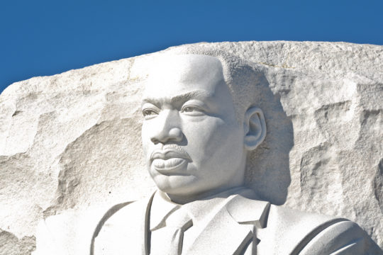 Monument of MLK in Washington, DC